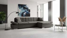 Γωνιακός καναπές Montana-Ανθρακί-Δεξιά