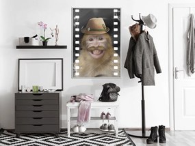 Αφίσα - Dressed Up Monkey - 20x30 - Χρυσό - Με πασπαρτού