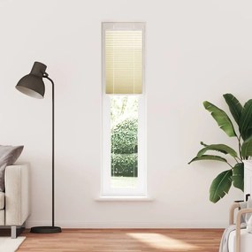 vidaXL Πλισέ Στόρι Κρεμ 45x200 εκ. Πλάτος Υφάσματος 44,4 εκ. Πολυεστέρας