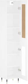 vidaXL Ντουλάπι Λευκό 34,5 x 34 x 180 εκ. από Επεξεργασμένο Ξύλο