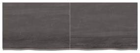 Επιφάνεια Τραπεζιού Σκούρο Καφέ 140x50x(2-4)εκ Επεξ. Μασίφ Δρυς - Καφέ