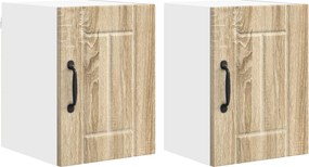 vidaXL Ντουλάπα Τοίχου LUCCA 2 pcs Sonoma Δρυς 30 x 31 x 40 εκ.
