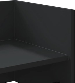 vidaXL Ράφι Τοίχου Μαύρη 70,5x35x30,5 εκ. από Επεξεργασμένο Ξύλο