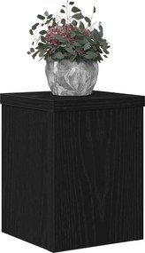 vidaXL Βάση φυτών 2 pcs Μαύρη Οξυά 15 x 15 x 20 εκ. Επεξεργασμένο ξύλο