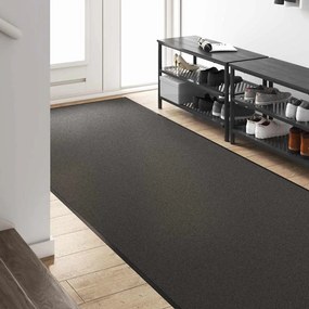 vidaXL Χαλάκι Εξώπορτας Ανθρακί και Μαύρο 120 x 250 cm 100% Πολυαμίδιο