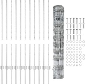 vidaXL Άγριος Φράκτης με Στηρίγματα 25 x 1 μέτρο (Π x Υ)
