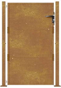 vidaXL Πόρτα Κήπου 100x125 εκ. από Ατσάλι Corten