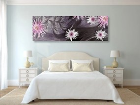 Εικόνα λουλούδια σε όμορφο φόντο - 150x50
