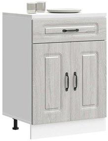 ντουλάπι βάσης κουζίνας Kalmar Γκρι sonoma Επεξεργασμένο Ξύλο