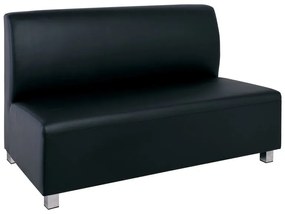 BANDY 2Θέσιος Καναπές Pu Μαύρο  130x71x88cm [-Μαύρο-] [-PU - PVC - Bonded Leather-] Ε952,22