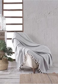 Stewehome Φυσική καλύπτρα για μονή πολυθρόνα σε ανθρακί χρώμα 160x160 cm