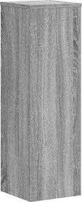 vidaXL Βάσεις Φυτών 2 Τεμ. Γκρι Sonoma 25x25x80 εκ. Επεξεργασμένο Ξύλο