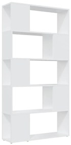 vidaXL Βιβλιοθήκη/Διαχωριστικό Χώρου Λευκό 80x24x155 εκ. Μοριοσανίδα