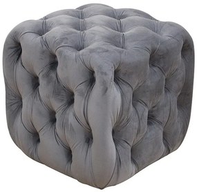 ASTRA ΣΚΑΜΠΟ GREY VELVET ΥΦΑΣΜΑ 45X45Χ45εκ.