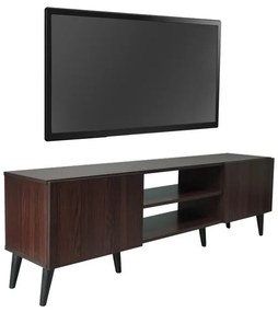Έπιπλο τηλεόρασης Icarus μελαμίνης καρυδί-wenge 150x32x46εκ 150x32x46 εκ.