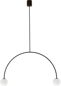 Κρεμαστό Φωτιστικό Riga 80 cm Μαύρο