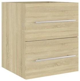 vidaXL Ντουλάπι Νιπτήρα Sonoma Δρυς 41 x 38,5 x 48 εκ. από Επεξ. Ξύλο