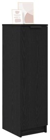 vidaXL Ντουλάπι Παπουτσιών Μαύρο Δρυς 29,5x35x100,5 εκ Επεξεργασμένο Ξύλο
