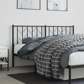 vidaXL Κεφαλάρι Μαύρο 160 εκ. Μεταλλικό
