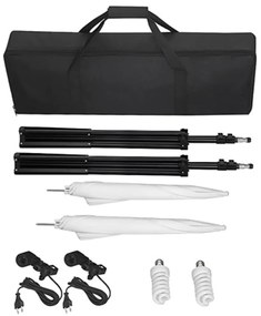 vidaXL Σετ Studio: Σύστημα Φόντου Πράσινο 600 x 300 εκ. &amp; Φωτισμός