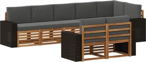 vidaXL Σετ Καναπέ Στερεό Ξύλο Ακακίας