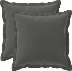 vidaXL Κάλυμμα Μαξιλαριού 2 τμχ. HOUTEN Ανθρακί 40 x 40 cm Πολυεστέρας