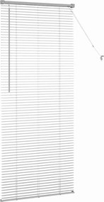 vidaXL Βενετσιάνικες Ρόδες Ασημί 175 x 80 εκ Αλουμίνιο