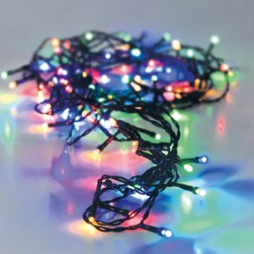 Χριστουγεννιάτικα Λαμπάκια 180 Led Σε Σειρά 13.5μ Πολύχρωμα Με 8 Προγράμματα K-M AX8452130