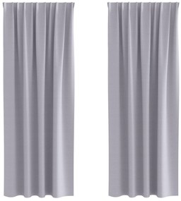 vidaXL Κουρτίνες 2 pcs Μεταλλικό Γκρι 225 x 140 εκ. Πολυεστέρας