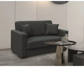 ROVER BLACK ΥΦΑΣΜΑ 2ΘΕΣΙΟΣ ΚΑΝΑΠΕΣ/ΚΡΕΒΑΤΙ ΜΕ ΑΠΟΘ.ΧΩΡΟ 150Χ80εκ.