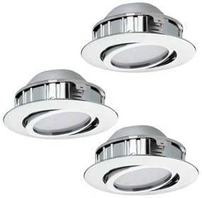 Φωτιστικό Χωνευτό Eglo 95852 PINEDA Χρώμιο (Chrome) 3000K