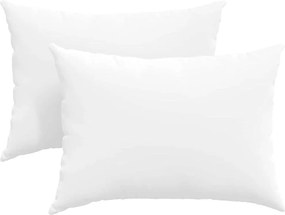 vidaXL Μαξιλάρι Καναπέ 2 pcs Λευκό 70 x 50 cm ύφασμα