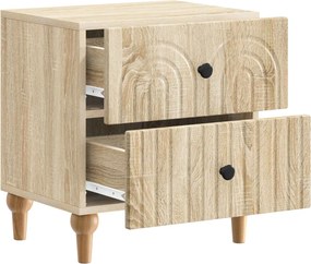 vidaXL Κομοδίνο 2 τμχ. Sonoma Δρυς 43 x 34,5 x 48 εκ