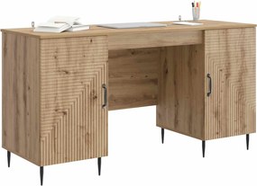 vidaXL Γραφείο Artisan Δρυς 142,5 x 50 x 75 εκ. Επεξεργασμένο Ξύλο