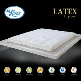 Ανώστρωμα Ημίδιπλο (120x200) La Luna Latex Topper