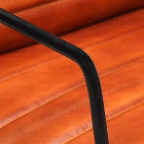 vidaXL Πολυθρόνα Ταμπά από Γνήσιο Δέρμα