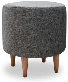 Σκαμπώ Liza Megapap υφασμάτινο χρώμα γκρι 40x40x42εκ.