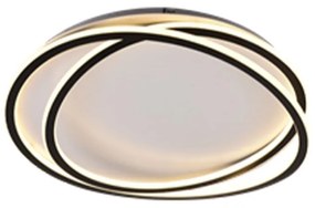 Φωτιστικό Οροφής - Πλαφονιέρα 42037 Led Φ50x12cm 8369Lm 76W 3CCT Black Inlight