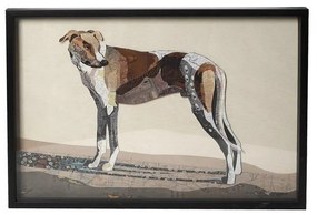 Κάδρο Σκύλος NIP109 Πολύχρωμος 50,8x71,1x3,5cm Espiel Οριζόντιοι Wood