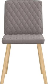 vidaXL Καρέκλες Τραπεζαρίας 4 τεμ. Taupe Υφασμάτινες