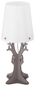 Επιτραπέζιο Φωτιστικό - Πορτατίφ 49366 Grey - White Huntsham Eglo Μέταλλο,Ξύλο
