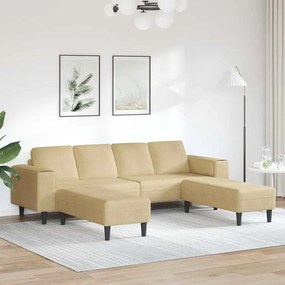 vidaXL Υφασμάτινος καναπές με μαξιλάρι Γκρι Πράσινο Βελούδο