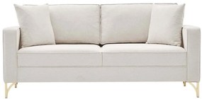 Καναπές Διθέσιος Berlin 825BLC2791 180x91x83cm Cream-Gold
