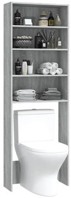 vidaXL Ντουλάπι Πλυντηρίου Γκρι Sonoma 64 x 24 x 190 εκ.