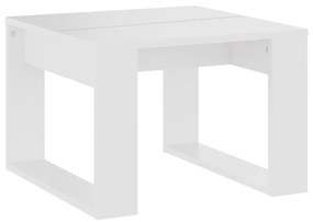 vidaXL Τραπέζι Βοηθητικό Λευκό 50 x 50 x 35 εκ. από Μοριοσανίδα