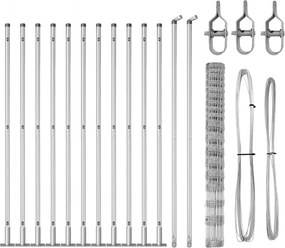 vidaXL Στύλος Περιφράξεων Γαλβανισμένο 25 x 1,5 m Ατσάλι