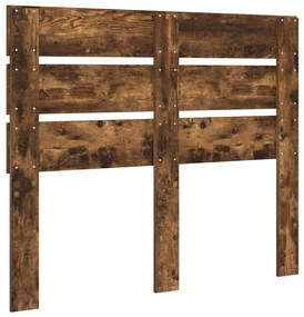 vidaXL Κεφαλάρι με κεφαλάρι Καπνιστό Δρύς 135 cm Επεξεργασμένο ξύλο