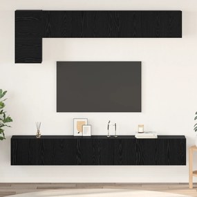 vidaXL Σετ επίπλου τηλεόρασης 5 pcs Μαύρη Δρυς 100 x 30 x 30 εκ