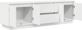 vidaXL Ντουλάπι Τηλεόρασης με LED Λευκό 160,5x41x50 εκ.