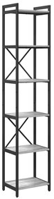 vidaXL Βιβλιοθήκη Γκρι sonoma 40 x 30 x 188 εκ Επεξεργασμένο ξύλο